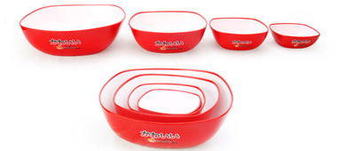 微波碗 双色果盘 金玉满盘糖果盘 方形保鲜碗规格型号及价格 塑料日用品 保鲜盒 微波碗 塑料饭盒